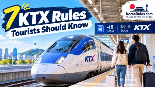 KTX high-speed train in Korea for a guide to seven KTX rules tourists should know