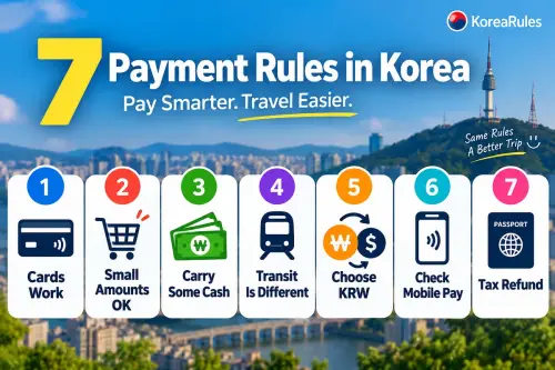 Seven payment rules tourists should know when traveling in Korea