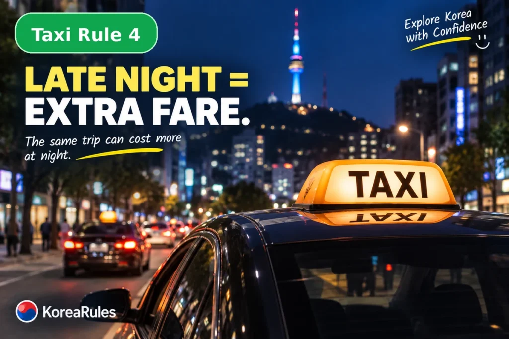 Late night taxi rides can cost more in Korea