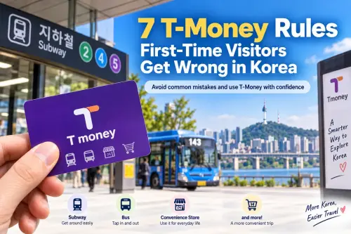 T-Money card guide for first-time visitors traveling in Korea