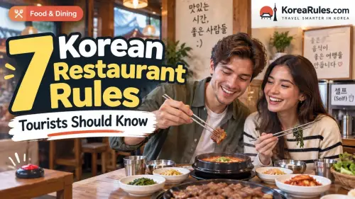 Essential Korean restaurant rules tourists should know before dining in Korea
